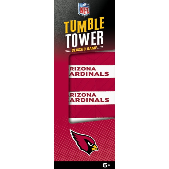 MasterPieces Real Wood Block Tumble Towers - NFL Arizona Cardinals