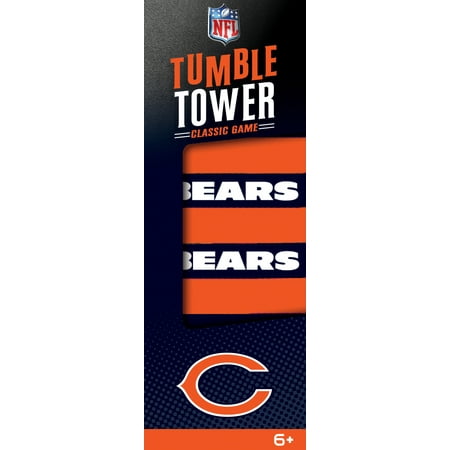 MasterPieces Real Wood Block Tumble Towers - NFL Chicago Bears