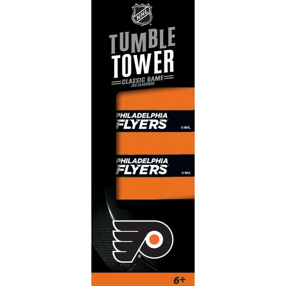 MasterPieces Real Wood Block Tumble Towers - NHL Philadelphia Flyers