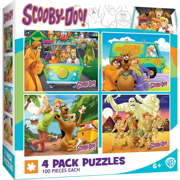 MasterPieces Scooby-Doo! 4-Pack 100 Piece Jigsaw Puzzles
