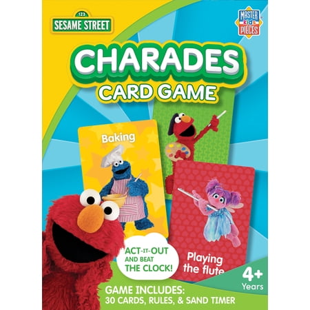 MasterPieces Sesame Street Charades Card Game for Kids