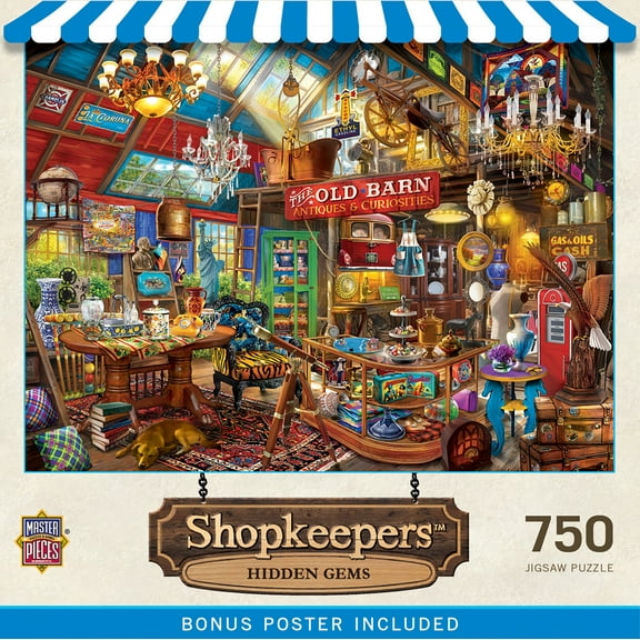 MasterPieces Shopkeepers - Hidden Gems 750 Piece Jigsaw Puzzle