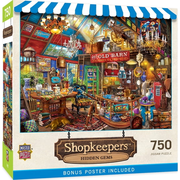 MasterPieces Shopkeepers - Hidden Gems 750 Piece Jigsaw Puzzle