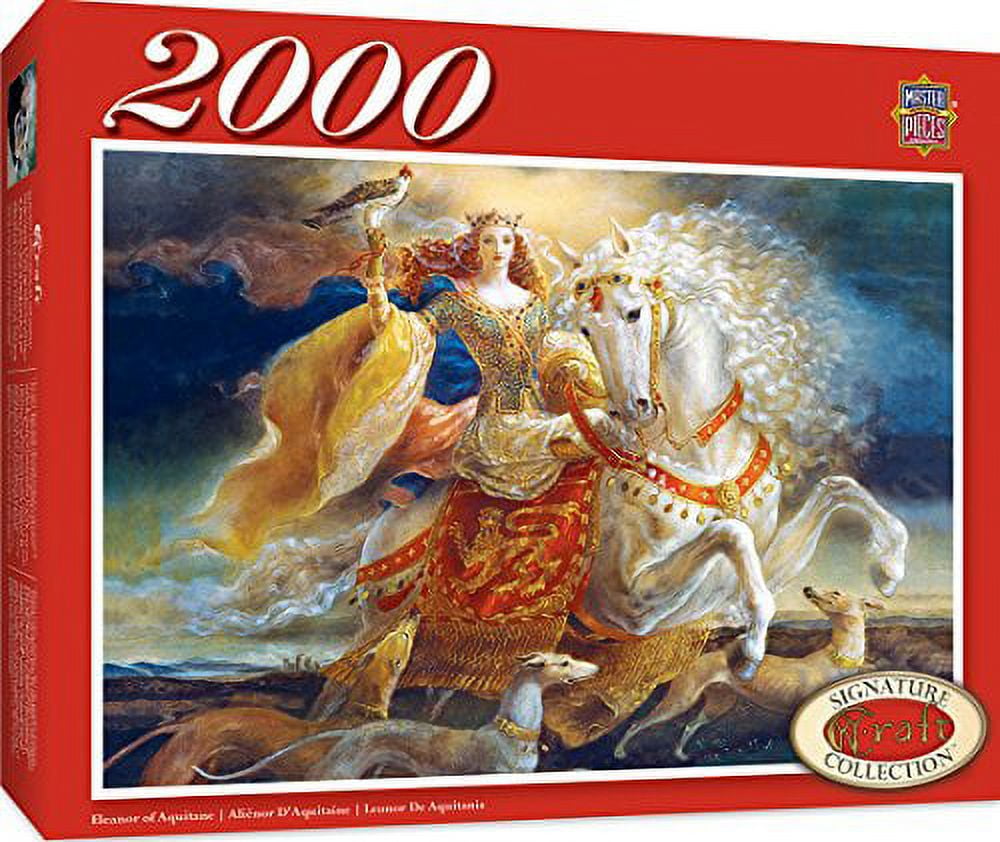MasterPieces Signature Eleanor of Aquitaine - Regal Woman with Horse 2000 Piece Jigsaw Puzzle by Kinuko Craft