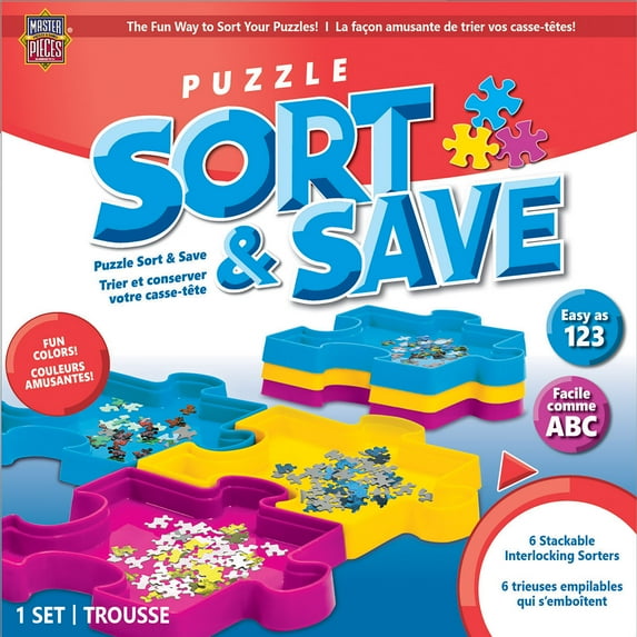 MasterPieces Sort and Save 6 piece - Jigsaw Puzzle Sorting Trays