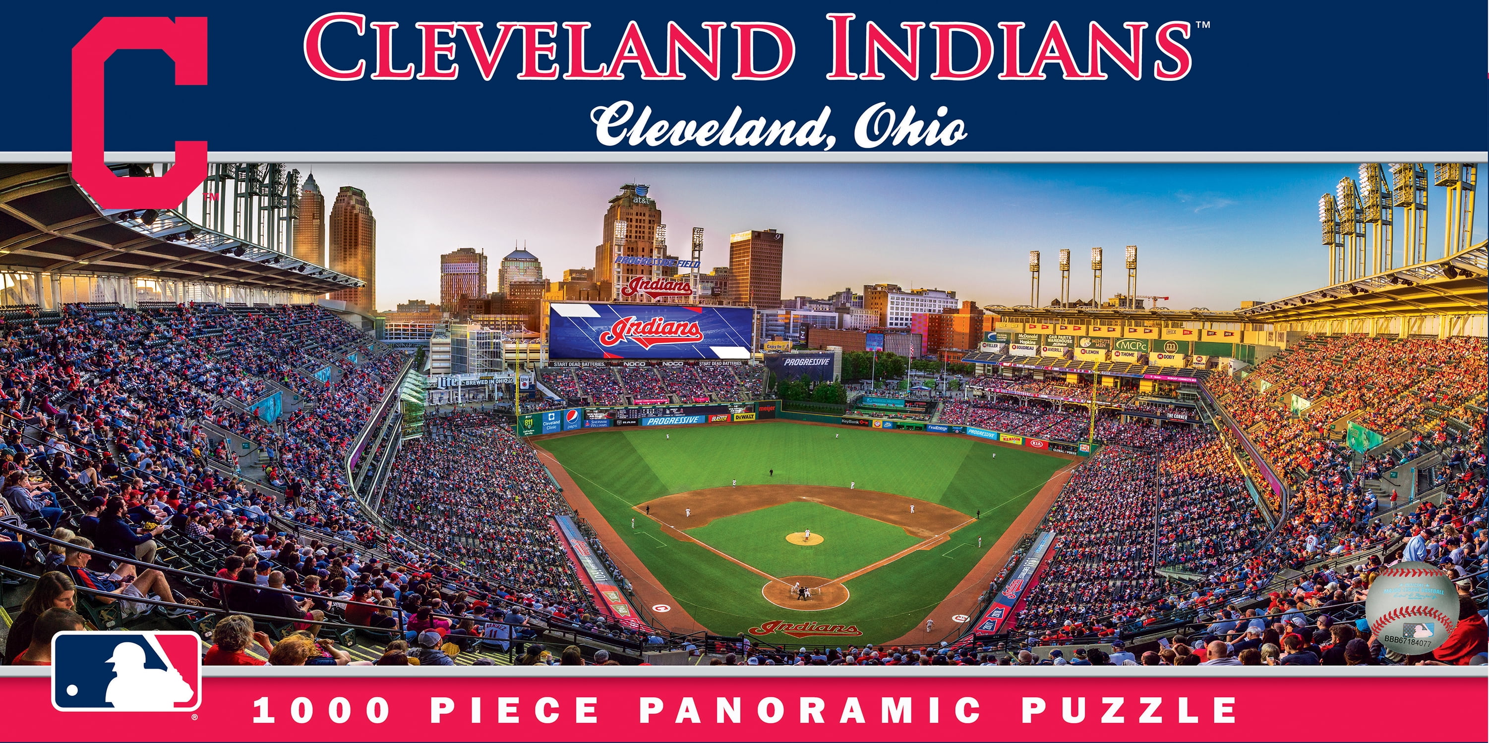 MasterPieces Sports Panoramic Puzzle - MLB Cleveland Indians