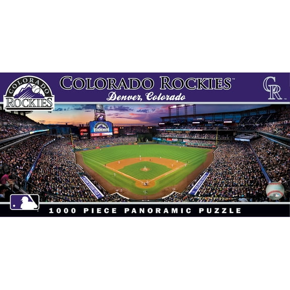 MasterPieces Sports Panoramic Puzzle - MLB Colorado Rockies Center View