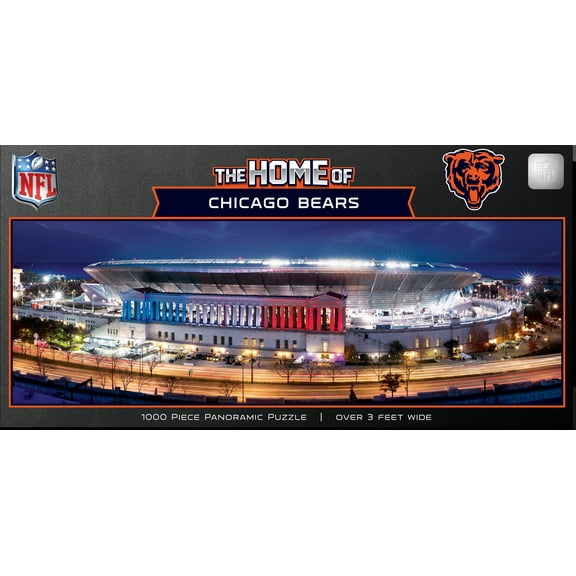 MasterPieces NFL Chicago Bears Jigsaw Puzzle - Sports Panoramic Stadium View 1000 Pieces