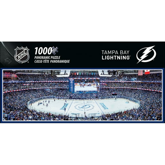 MasterPieces Sports Panoramic Puzzle NHL Tampa Bay Lightning Center View, 1000 Piece Jigsaw