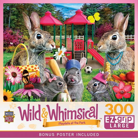 MasterPieces Wild & Whimsical - Playdate at the Park 300 Piece EZ Grip Puzzle