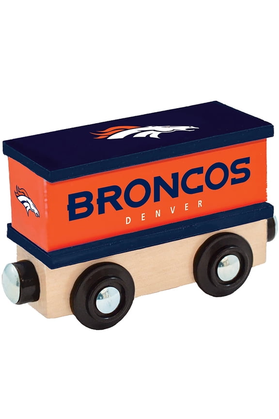 Wood Train Box Car - NFL Denver Broncos