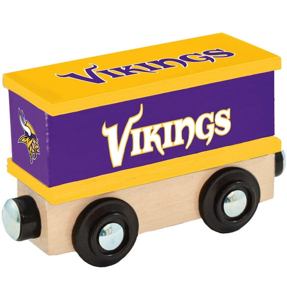 MasterPieces Wood Train Box Car - NFL Minnesota Vikings