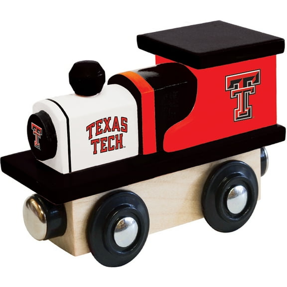 MasterPieces Officially Licensed NCAA Texas Tech Red Raiders Wooden Toy Train Engine For Kids