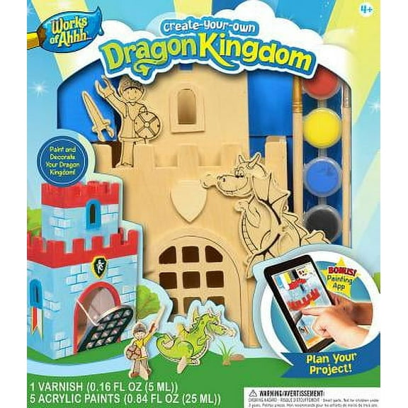 MasterPieces Works Of Ahhh Wood Dragon Kingdom Painting Kit