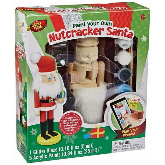MasterPieces Works of Ahhh Wood Nutcracker Santa Holiday Paint Kit, 1 Each