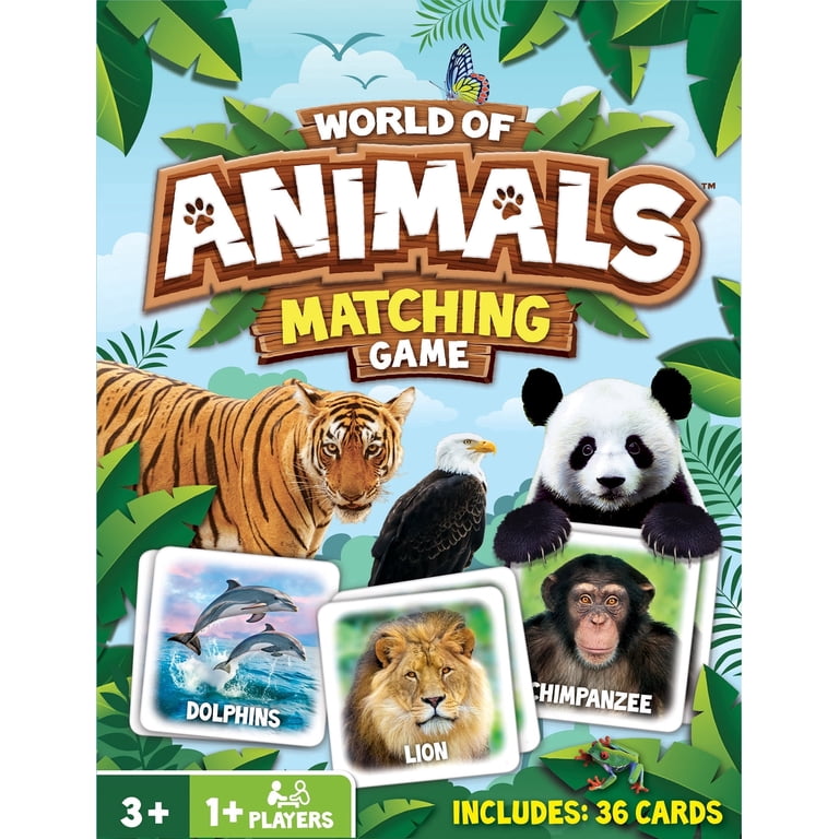 World of Animals Board Game - Fun Kids Matching Game - Walmart.com