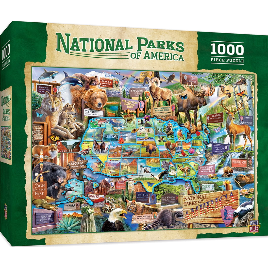 Xplorer Map 1000-Piece Jigsaw Puzzle - Badlands National Park, Educational Map Puzzle For Adults & Teens - View #6