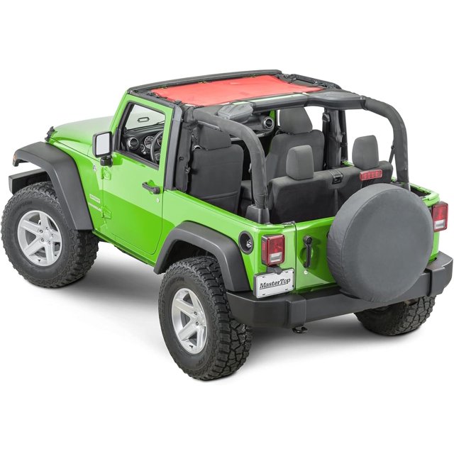 MasterTop Freedom Mesh Bimini Top, RedFits 20072018 Jeep JK Wrangler