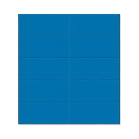 MasterVision 2 0.88" Length x 2" Width - 25 / Pack - Blue