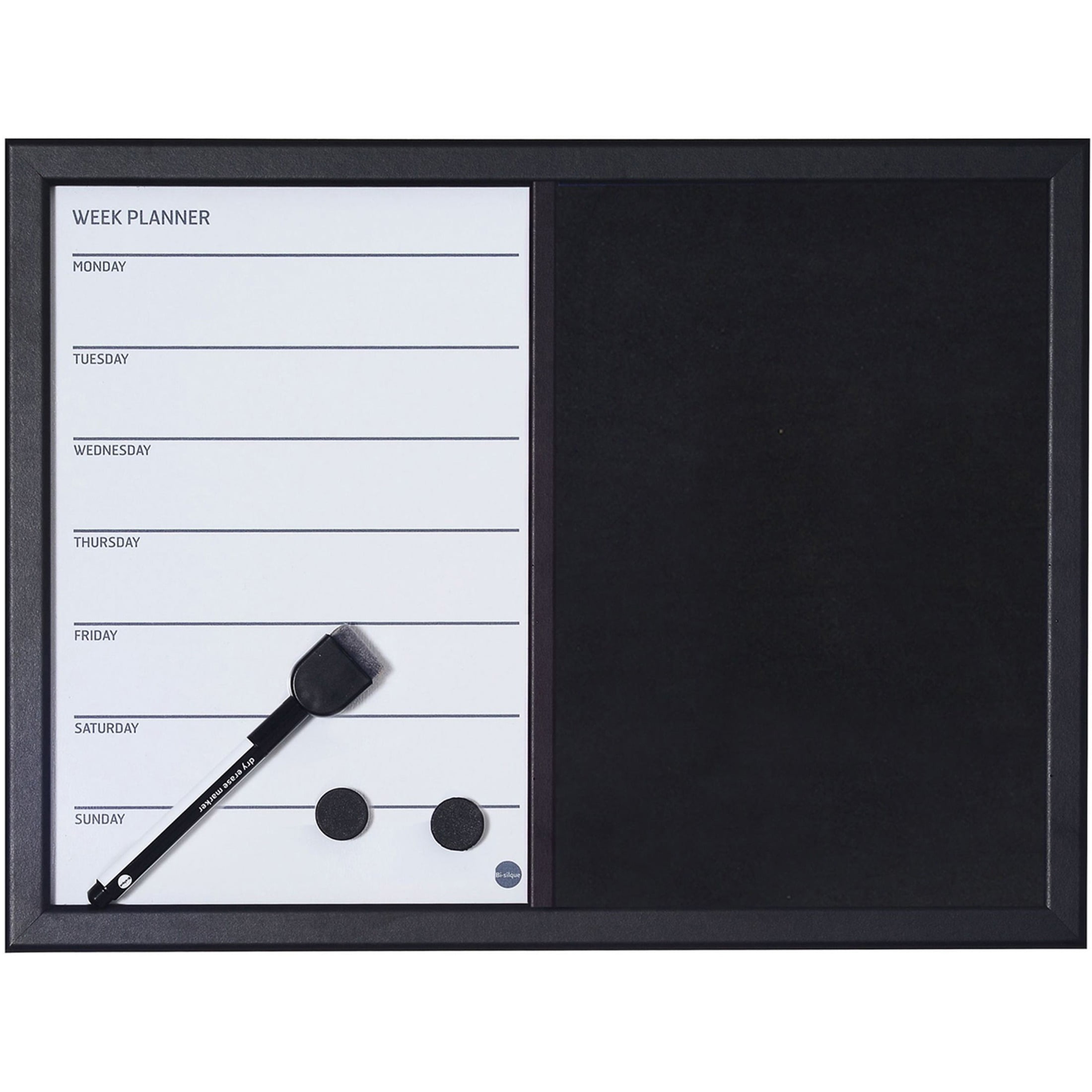 MasterVision 2-in-1 Magnetic Weekly Planner Board