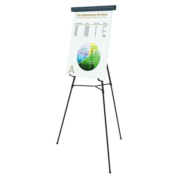 MasterVision, BVCFLX05101MV, 3-leg Display Easel, 1 Each, Black