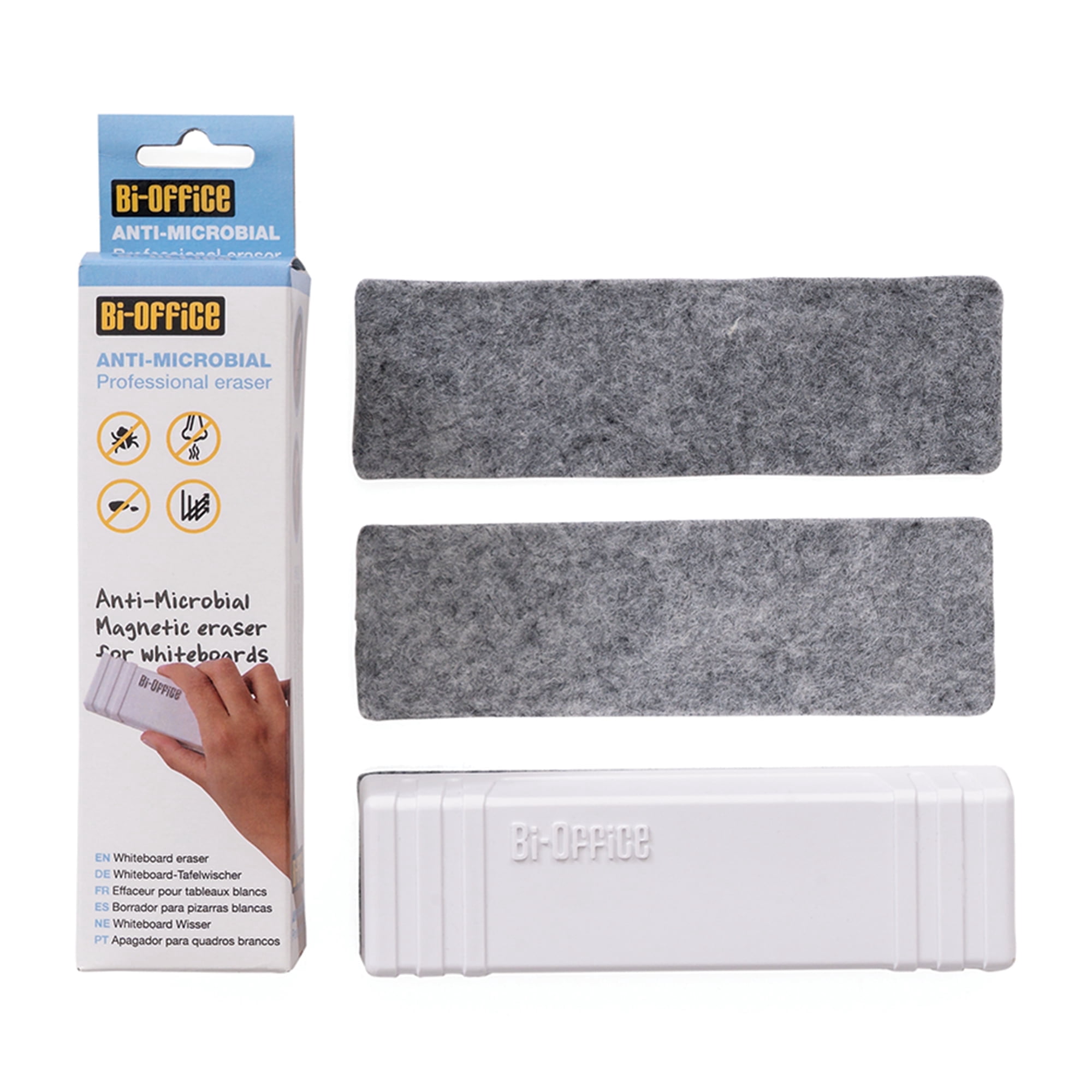 MasterVision Antimicrobial Eraser, 5.5"x1.6"x1.4"