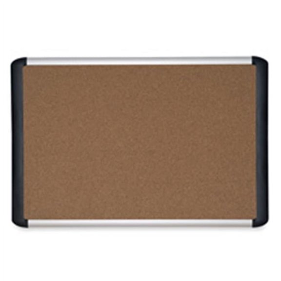 MasterVision BVCMVI030501 Tech Cork Board 24x36 in. Silver Frame