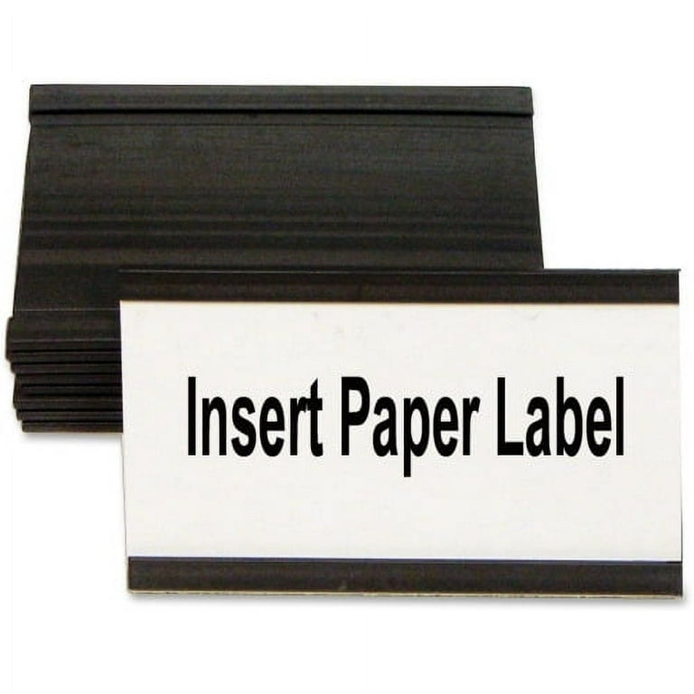 MasterVision Black Magnetic Data Cards - Support 1.75 MasterVision Black Magnetic Data Cards - Support 1.75