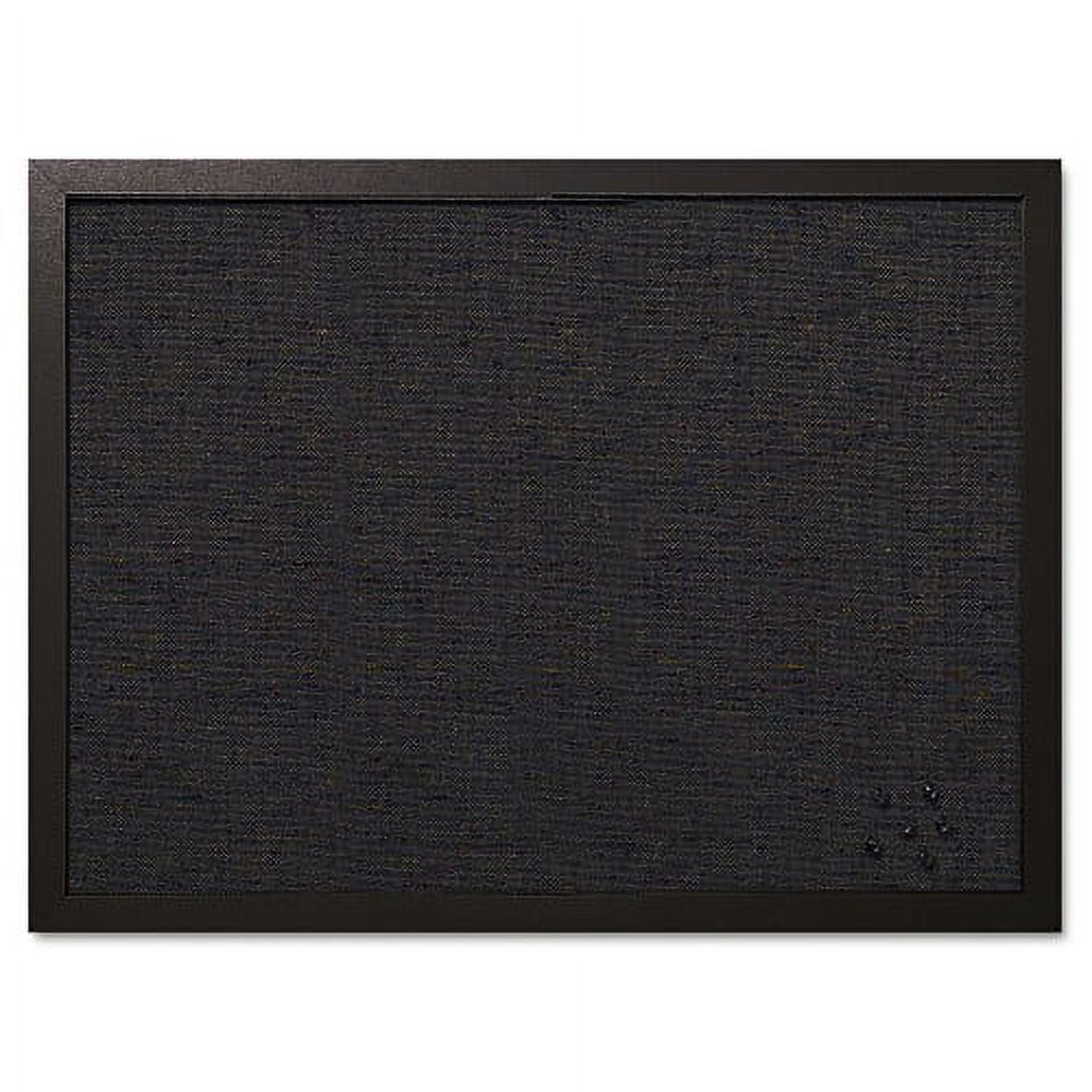 MasterVision Designer Fabric Bulletin Board, 24 x 18, Black Surface