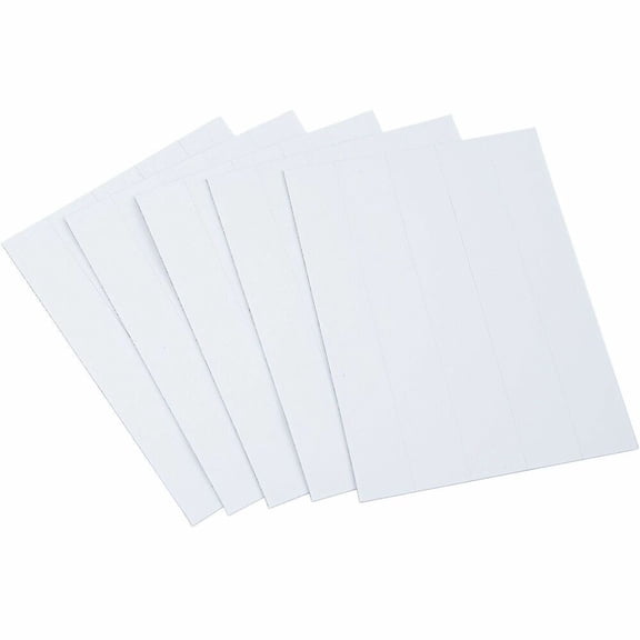 MasterVision, BVCFM2518, 6" Magnetic Dry Erase Strips, 25 / Pack, White