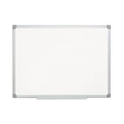 MasterVision Earth Magnetic Steel Dry-Erase Board, 24" x 36", Aluminum Frame