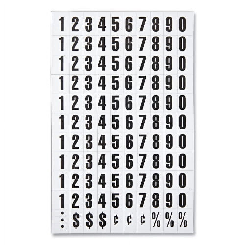 MasterVision Interchangeable Magnetic Board Accessories Numbers Black mastervision-interchangeable-magnetic-board-accessories-numbers-black