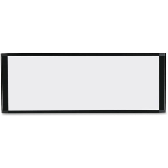 MasterVision Magnetic Steel Dry-Erase Cubicle Board, 14" X 36", Black Aluminum Frame