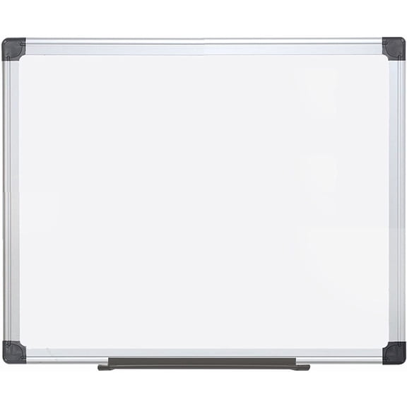 MasterVision Maya Melamine Double-sided Dry-Erase Board, 48" X 72", Aluminum Frame