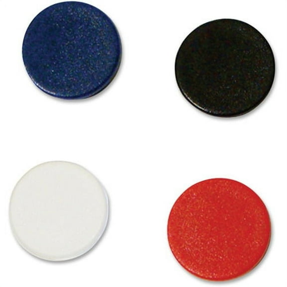 MasterVision Planning Board Super Magnets 0.9" Diameter - Round - 10 / Pack - Gray
