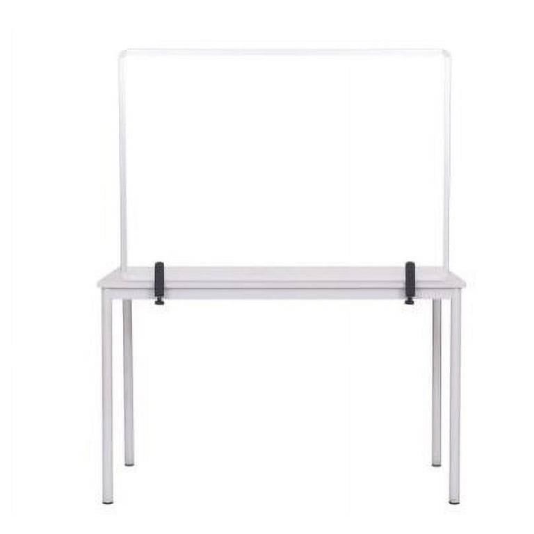 Protector Series Glass Aluminum Desktop Divider, 35.4 x 0.16 x 23.6, Clear Protector Series Glass Aluminum Desktop Divider, 35.4 x 0.16 x 23.6, Clear