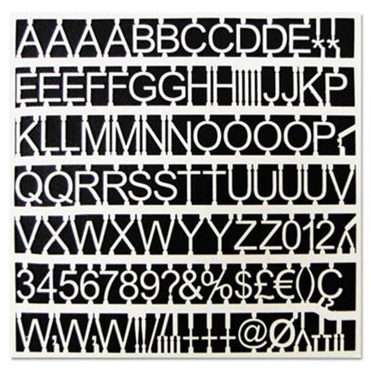MasterVision White Plastic Set of Letters, Numbers & Symbols - Walmart.com