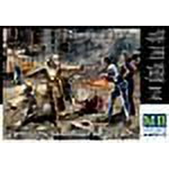 Masterbox Zombieland: Zombie Hunter Road to Freedom Model Kit - 4 Zombies and Escaping Girl (1/35 Scale)