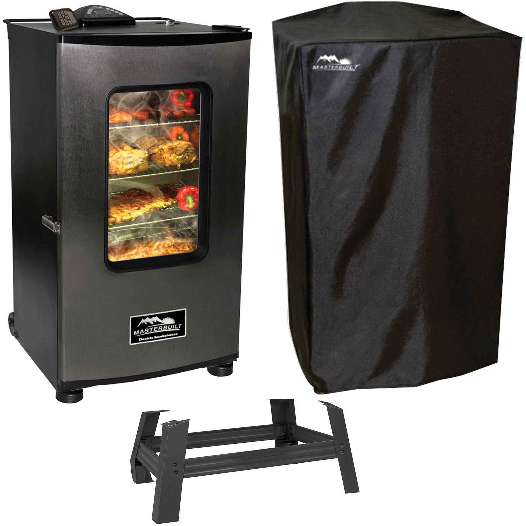  Masterbuilt 20101113 Digital Electric Smoker Stand, 30-Inch :  Vehicle Audio Products : Patio, Lawn & Garden
