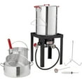 thumbnail image 1 of Masterbuilt 30QT Aluminum Turkey Deep Fryer Kit with High-Pressure Burner for Outdoor Use, Includes Poultry Rack and Thermometer, 1 of 10