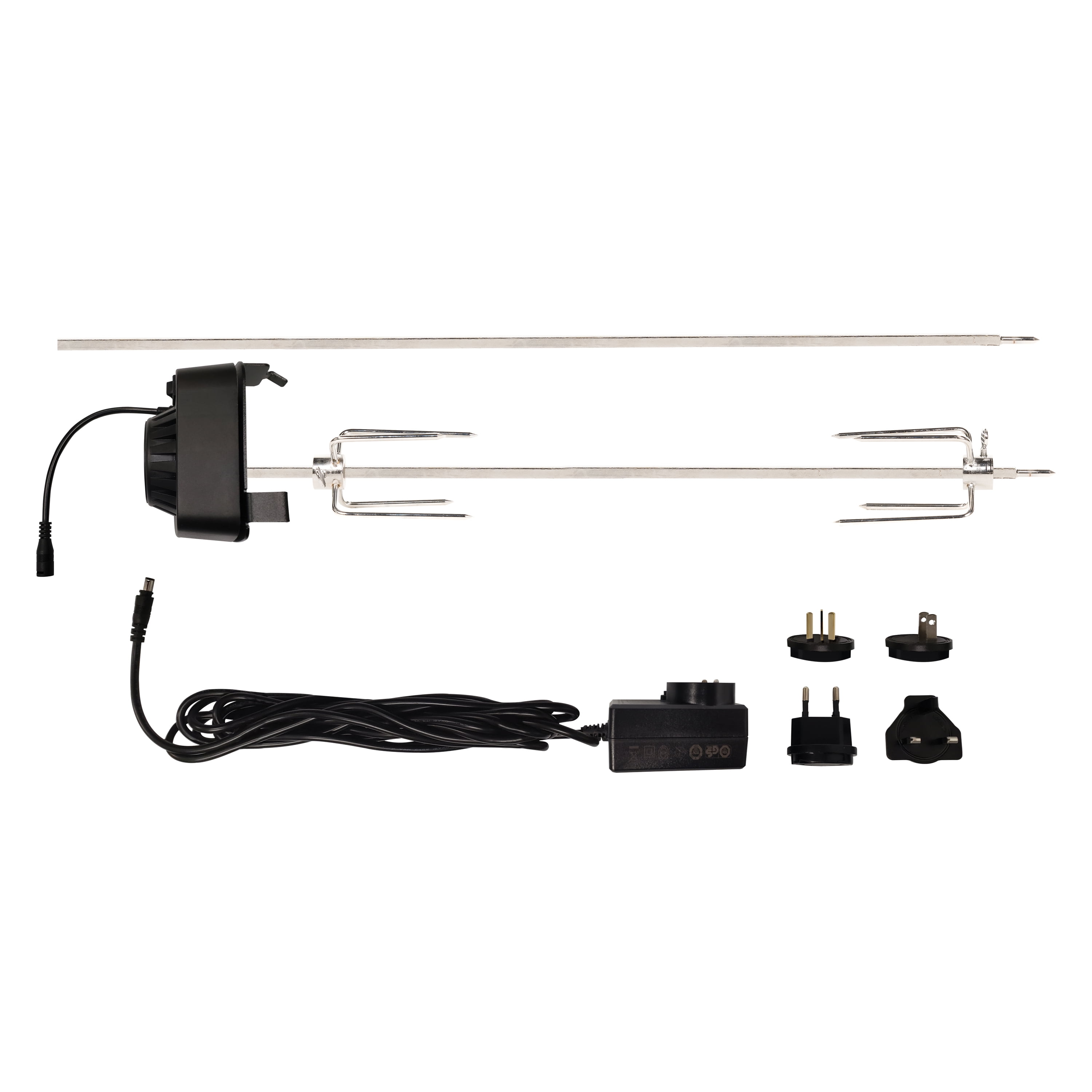 Stainless Steel Rotisserie Kit with Electric Motor