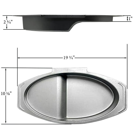 Large Water Bowl Compatible With Masterbuilt 40-Inch Electric Smokers