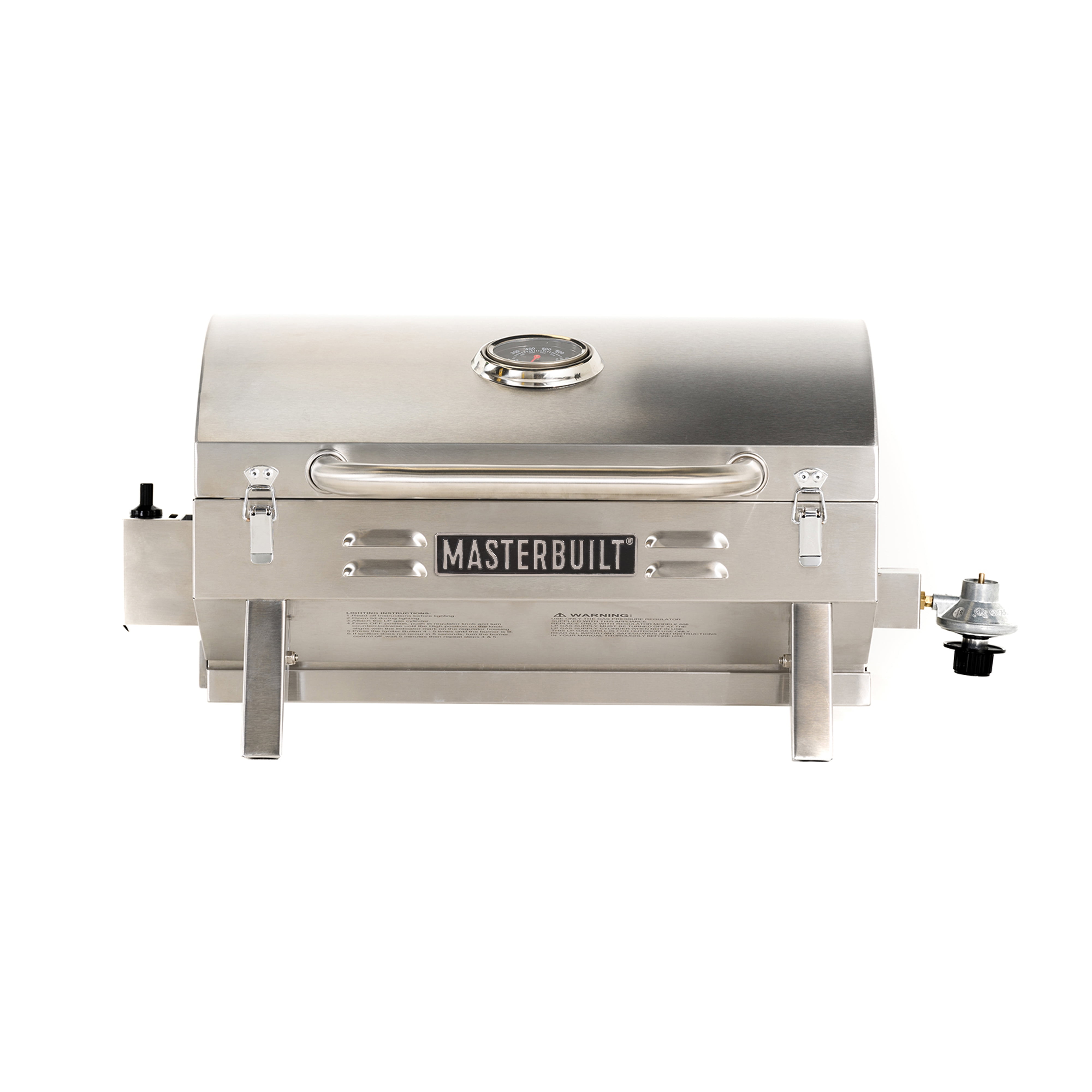 Stainless Steel Portable Propane Tabletop Grill with Folding Legs
