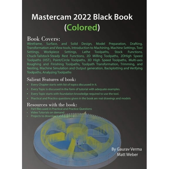 Mastercam 2022 Black Book (Colored), (Hardcover)