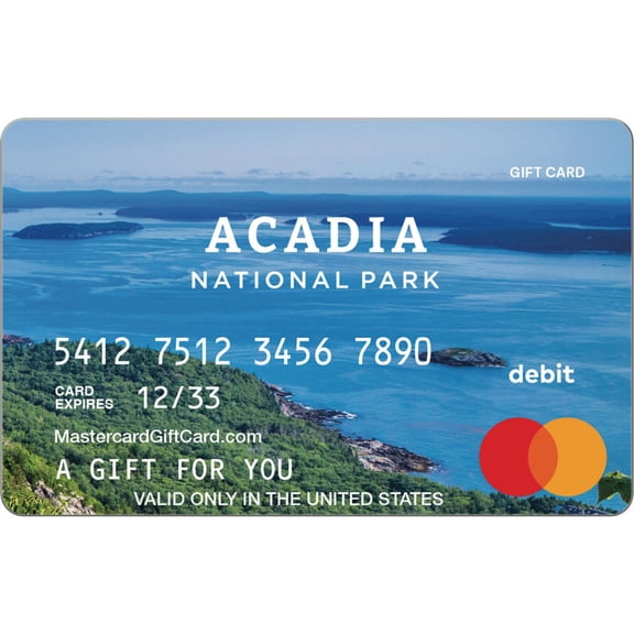 Mastercard $20-$500 eGift Card Acadia (Plus $6.84 Purchase Fee) [Email Delivery]