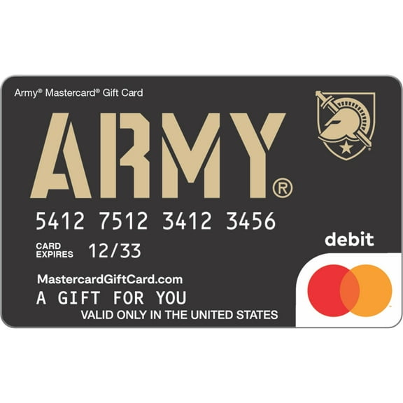 Mastercard $20-$500 eGift Card Army University (Plus $6.84 Purchase Fee) [Email Delivery]