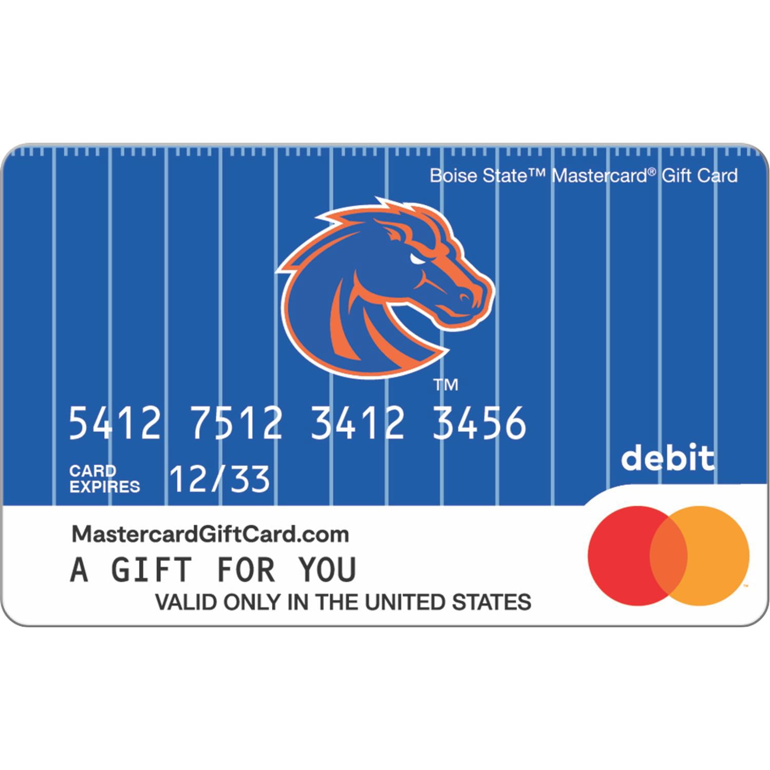 Mastercard® $20-$500 eGift Card Boise State University (Plus $6.84 Purchase Fee) [Email Delivery]
