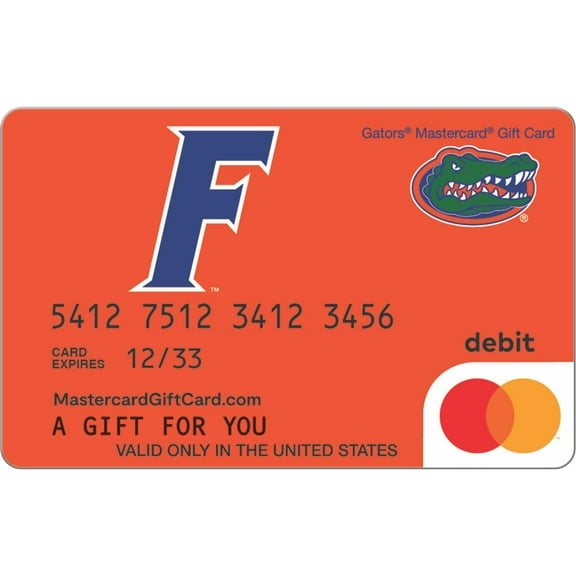 Mastercard $20-$500 eGift Card University of Florida (Plus $6.84 Purchase Fee) [Email Delivery]
