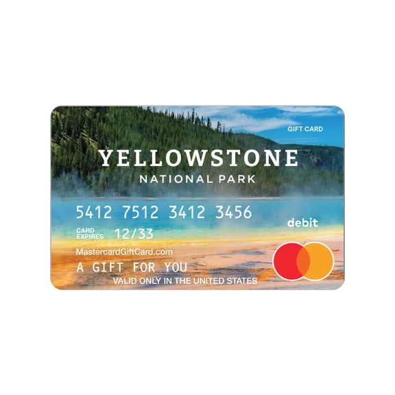 Mastercard® $20-$500 eGift Card Yellowstone (Plus $6.84 Purchase Fee) [Email Delivery]