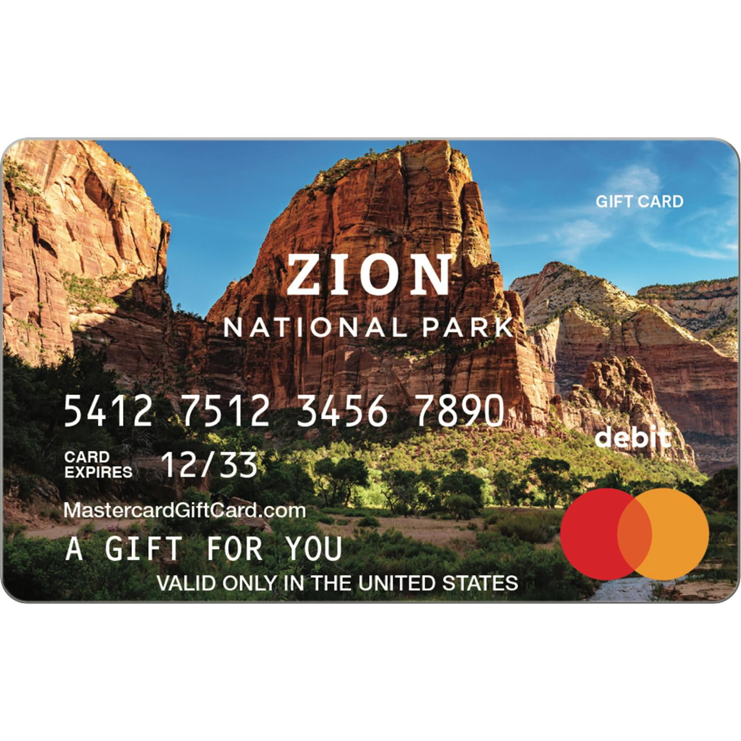 Mastercard® $20-$500 eGift Card Zion (Plus $6.84 Purchase Fee) [Email Delivery]